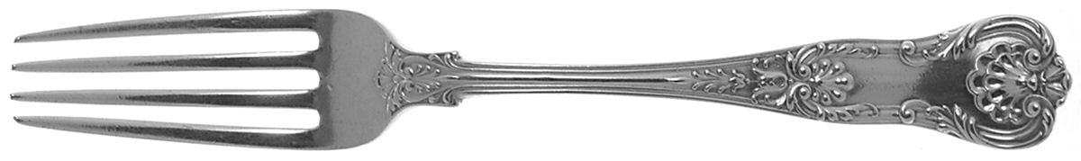 New Queens (Sterling, 1895) Fork by Gorham Silver-1