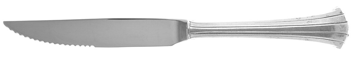 Newport Scroll (Sterling, 1983) Steak Knife Individual Hollow, Serrate HC by Gorham Silver-1