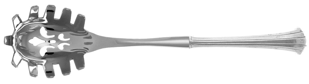 Newport Scroll (Sterling, 1983) Pasta Server with Stainless Bowl HC by Gorham Silver-1