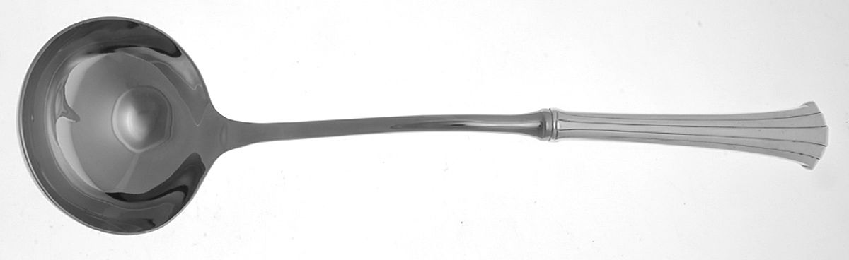 Newport Scroll (Sterling, 1983) Soup Ladle with Stainless Bowl by Gorham Silver-1