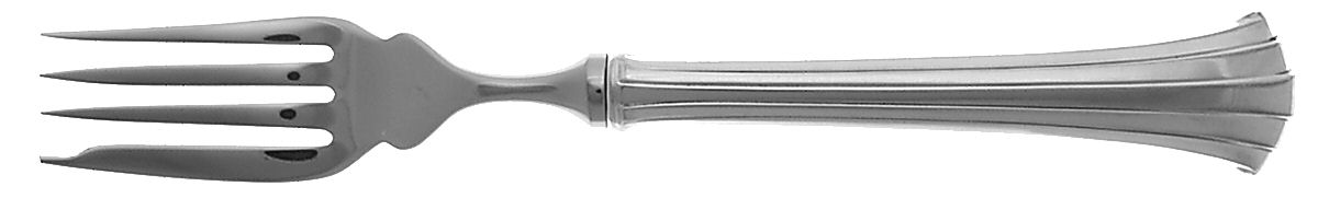 Newport Scroll (Sterling, 1983) Individual Hollow Fish Fork, Stainless Tines by Gorham Silver-1