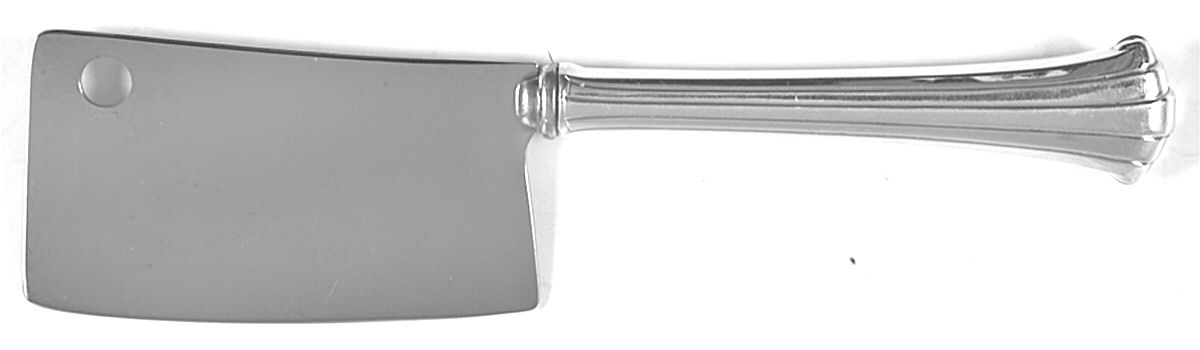 Newport Scroll (Sterling, 1983) Cheese Cleaver with Stainless Blade by Gorham Silver-1