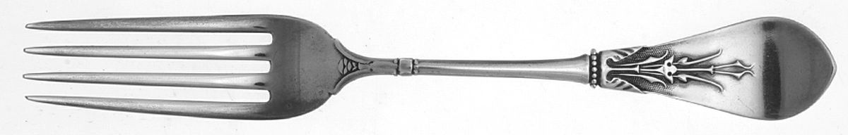 New Tipt (Sterling, 1871) Luncheon/Dessert Fork, Solid Piece by Gorham Silver-1