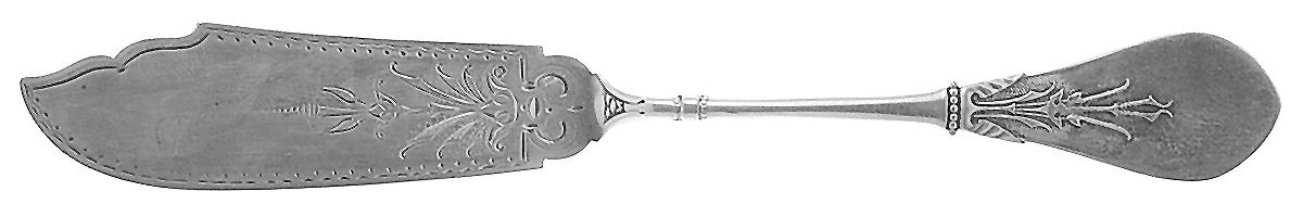 New Tipt (Sterling, 1871) Flat Handle Bright Cut Master Butter by Gorham Silver-1