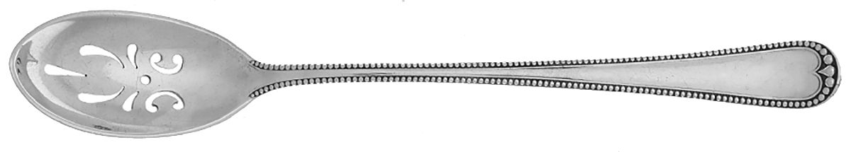 Newcastle (Sterling, 1895) Pierced Bowl Short Handle Olive Spoon by Gorham Silver-1