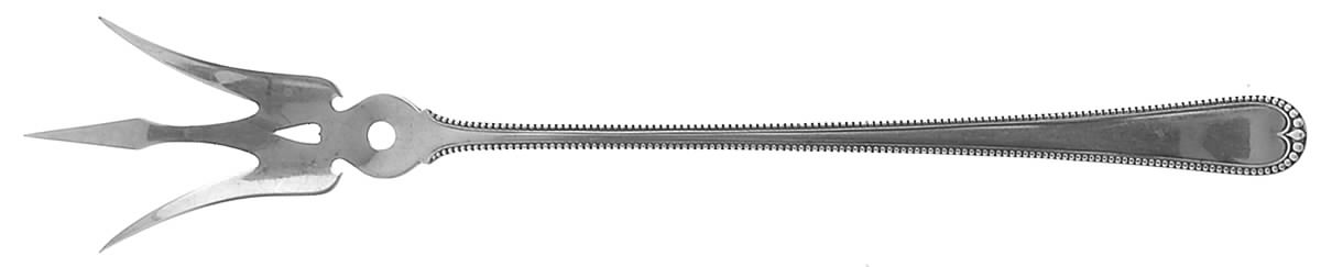 Newcastle (Sterling, 1895) Large Lettuce Serving Fork by Gorham Silver-1