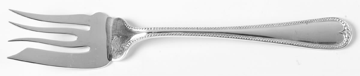 Newcastle (Sterling, 1895) Medium Solid Cold Meat Serving Fork by Gorham Silver-1