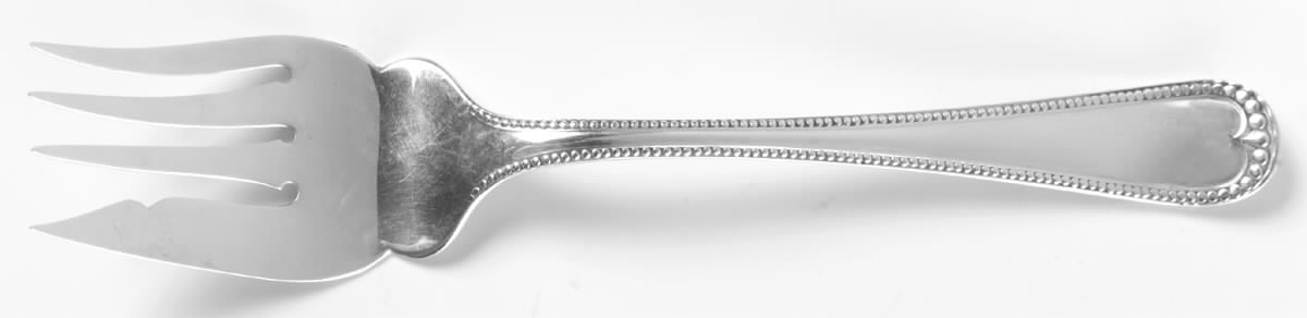 Newcastle (Sterling, 1895) Small Solid Cold Meat Serving Fork by Gorham Silver-1