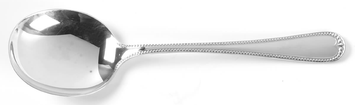Newcastle (Sterling, 1895) Round Bowl Soup Spoon (Cream Soup) by Gorham Silver-1