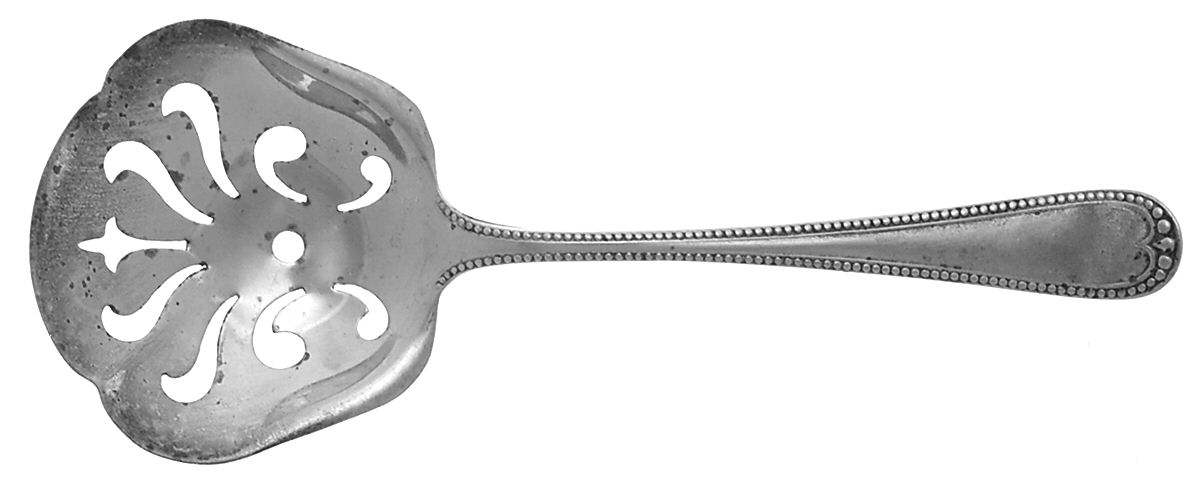 Newcastle (Sterling, 1895) Solid Bon Bon Spoon with Pierced Bowl by Gorham Silver-1