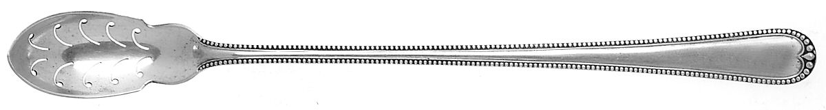 Newcastle (Sterling, 1895) Pierced Bowl Long Handle Olive Spoon by Gorham Silver-1