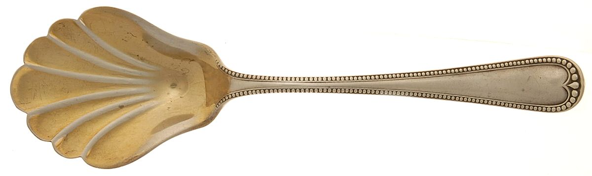 Newcastle (Sterling, 1895) Preserve Spoon by Gorham Silver-1