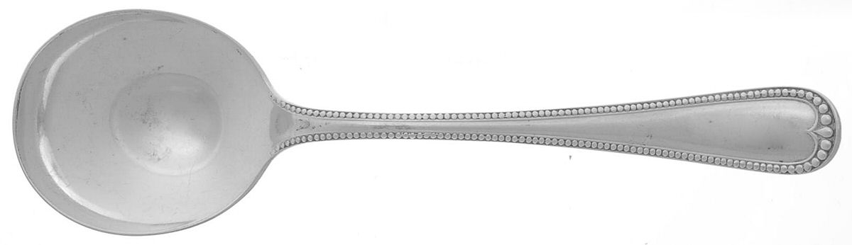 Newcastle (Sterling, 1895) Round Bowl Soup Spoon (Gumbo) by Gorham Silver-1