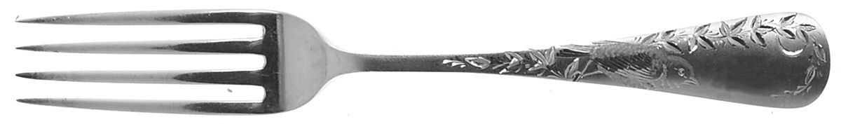 Nightingale (Sterling, 1885, No Monograms) Fork by Gorham Silver-1