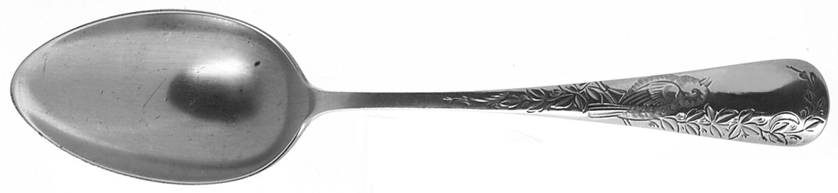 Nightingale (Sterling, 1885, No Monograms) Place/Oval Soup Spoon by Gorham Silver-1