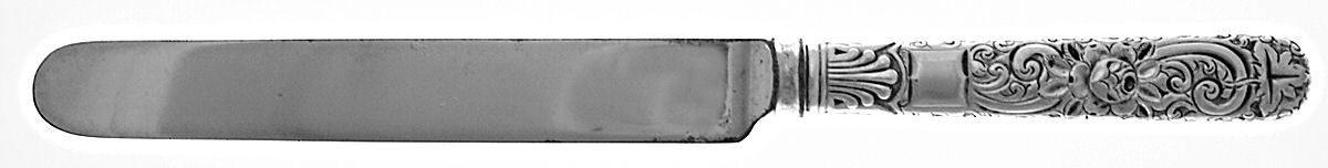 No. 60 (Sterling, 1885) Blunt Hollow Knife with Bolster by Gorham Silver-1