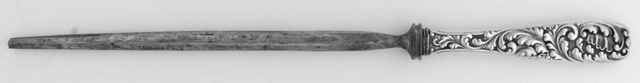 No. 70 (Sterling, 1885) Small Steel Rod Sharpener Knife by Gorham Silver-1