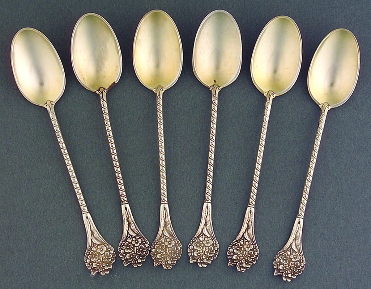 No. 759 (Sterling, 1895) (Set of 6) Demitasse Spoons by Gorham Silver-1