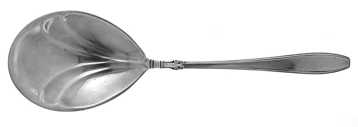 Nocturne (Sterlng, 1938, No Monos) Large Solid Berry/Casserole Spoon by Gorham Silver-1