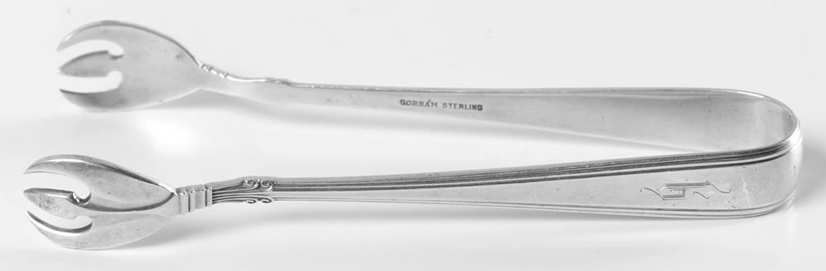 Nocturne (Sterlng, 1938, No Monos) Small Sugar Tongs by Gorham Silver-1