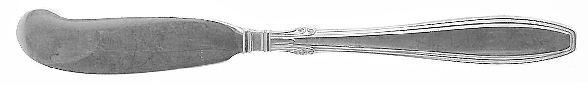 Nocturne (Sterlng, 1938, No Monos) Flat Handle Butter Spreader by Gorham Silver-1