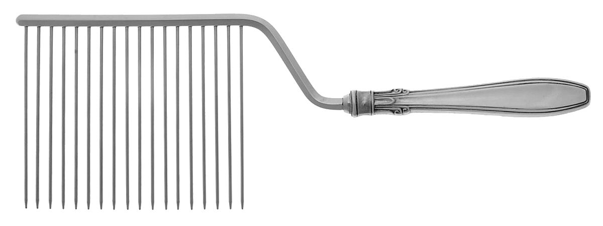 Nocturne (Sterlng, 1938, No Monos) Cake Breaker with Silverplate Prongs by Gorham Silver-1