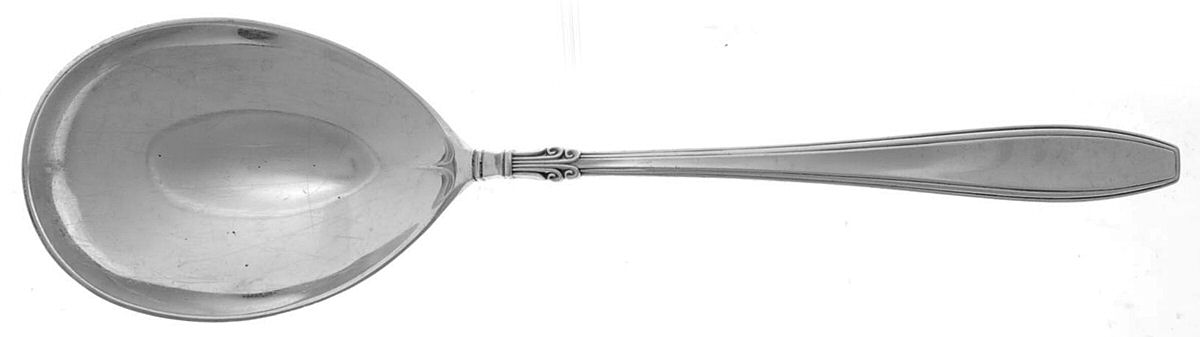 Nocturne (Sterlng, 1938, No Monos) Small Solid Berry/Casserole Spoon by Gorham Silver-1