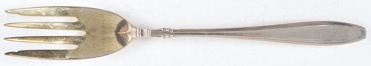Nocturne (Sterlng, 1938, No Monos) Individual Solid Fish Fork by Gorham Silver-1