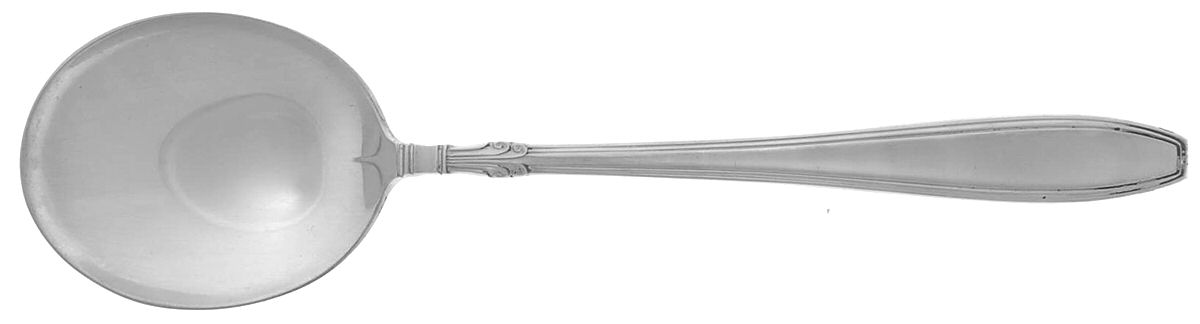 Nocturne (Sterlng, 1938, No Monos) Round Bowl Soup Spoon (Cream Soup) by Gorham Silver-1