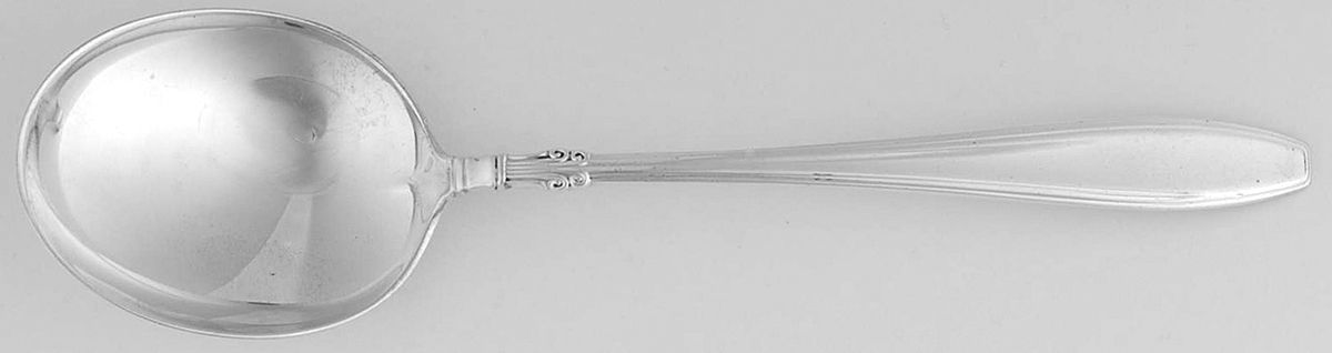 Nocturne (Sterlng, 1938, No Monos) Round Bowl Soup Spoon (Bouillon) by Gorham Silver-1
