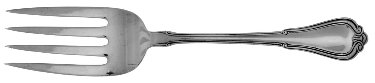 Norfolk-Villa Norfolk (Sterling) Solid Serving Fork by Gorham Silver-1