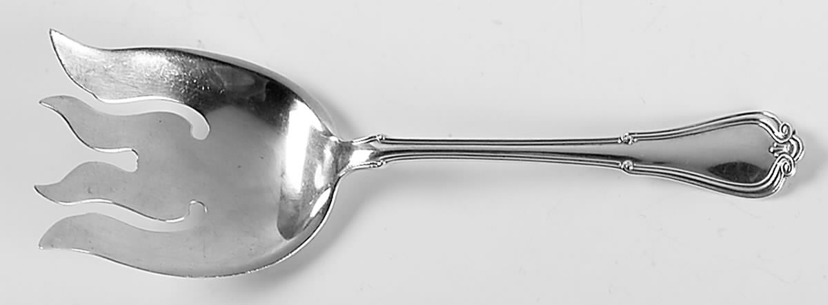 Norfolk-Villa Norfolk (Sterling) Large Solid Fish Serving Fork by Gorham Silver-1
