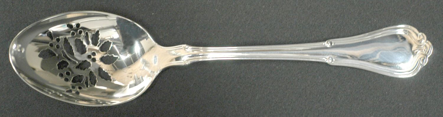 Norfolk-Villa Norfolk (Sterling) Holiday Tablespoon with Pierced Bowl HC by Gorham Silver-1