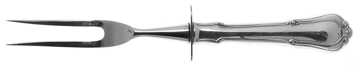 Norfolk-Villa Norfolk (Sterling) Small Steak Carving Fork with Stainless Prongs by Gorham Silver-1