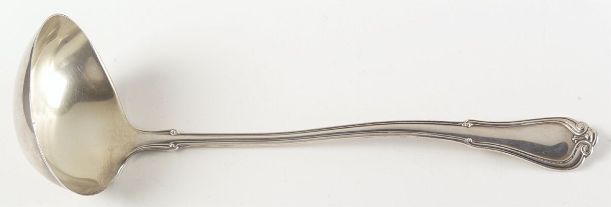 Norfolk-Villa Norfolk (Sterling) Large Solid Soup Ladle by Gorham Silver-1
