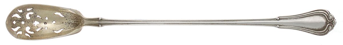 Norfolk-Villa Norfolk (Sterling) Pierced Bowl Long Handle Olive Spoon by Gorham Silver-1