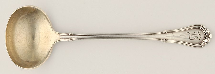 Norfolk-Villa Norfolk (Sterling) Solid Piece Cream Ladle by Gorham Silver-1