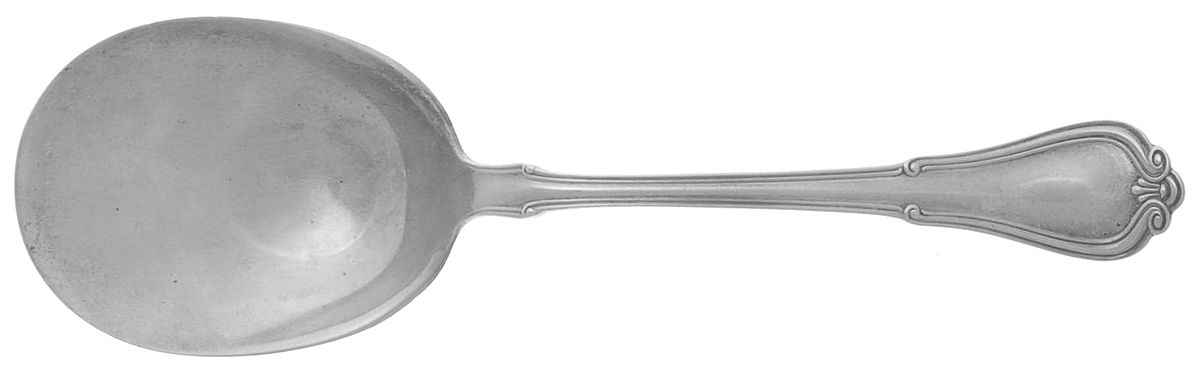 Norfolk-Villa Norfolk (Sterling) Solid Salad Serving Spoon by Gorham Silver-1