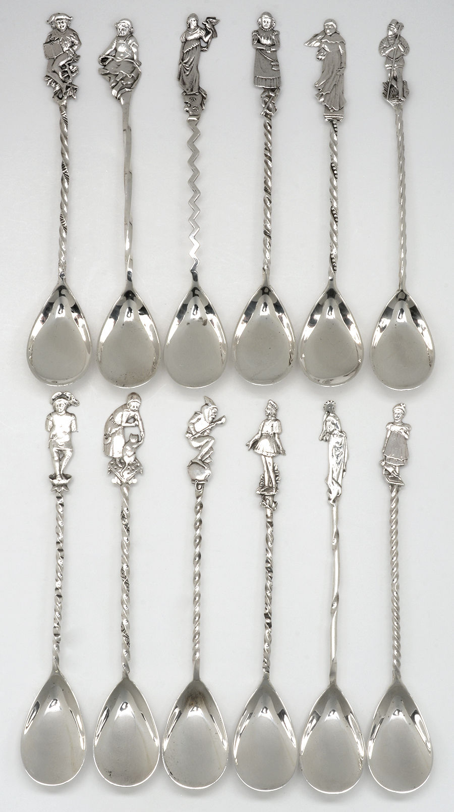 Nuremberg (Sterling, 1885) Egg Spoon - Set of 12 by Gorham Silver-1