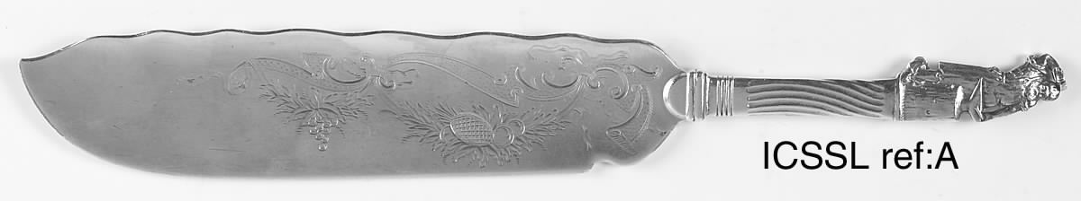 Nuremberg (Sterling, 1885) Large Solid Ice Cream Slicer by Gorham Silver-1