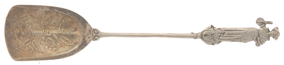 Nuremberg (Sterling, 1885) Ice Cream Spoon Bright Cut by Gorham Silver-1