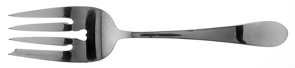 Old Colony-New (Sterling, 1926) Medium Solid Cold Meat Serving Fork by Gorham Silver-1