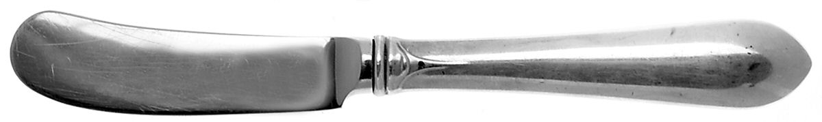 Old Colony-New (Sterling, 1926) Butter Spreader Hollow Hdl-Paddle/Stainless Blade by Gorham Silver-1