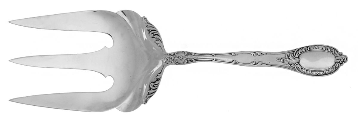 Old Colony-Old (Sterling, 1896) Solid Toast Serving Fork by Gorham Silver-1