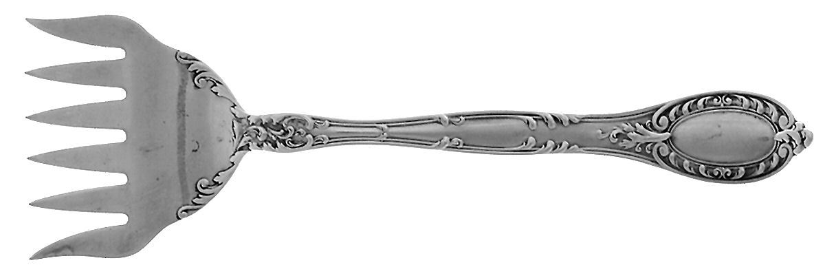 Old Colony-Old (Sterling, 1896) Large Solid Tined Sardine Serving Fork by Gorham Silver-1