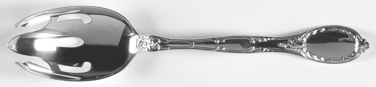 Old Colony-Old (Sterling, 1896) Pierced Tablespoon (Serving Spoon) by Gorham Silver-1