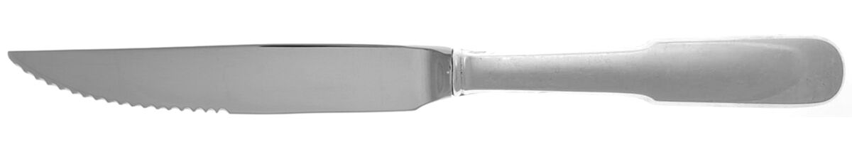 Old English Tipt (Sterling) Steak Knife Individual Hollow, Serrate HC by Gorham Silver-1