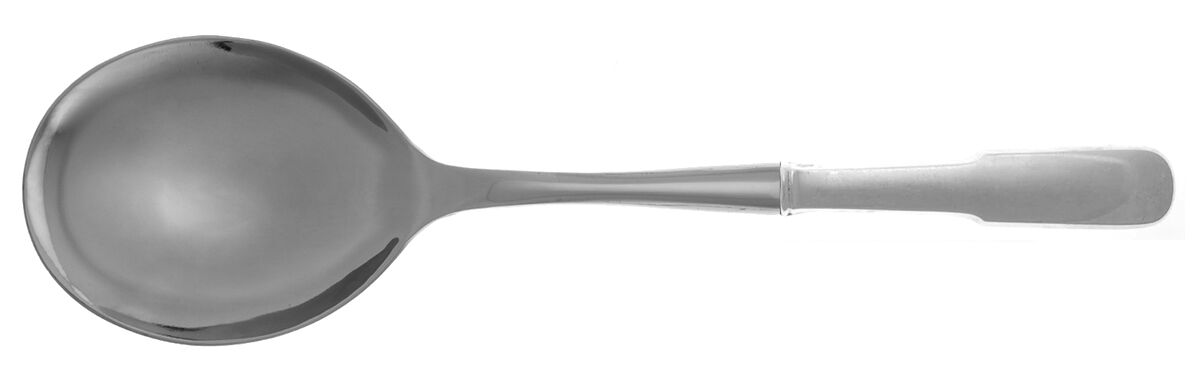 Old English Tipt (Sterling) Casserole Spoon with Smooth Stainless Bowl HC by Gorham Silver-1