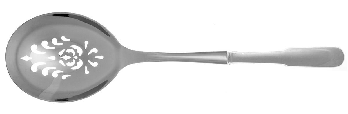 Old English Tipt (Sterling) Casserole Spoon with Pierced Stainless Bowl HC by Gorham Silver-1