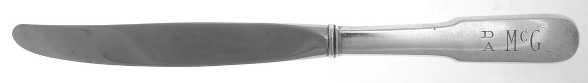 Old English Tipt (Sterling) Monogram Modern Hollow Knife by Gorham Silver-1